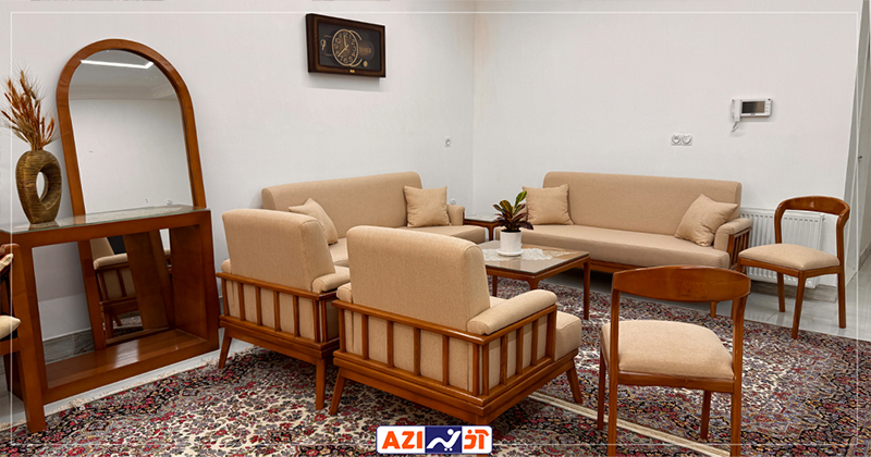 ست مبل ۸ نفره مدل لهستانی با نشیمن ۳۵ کیلویی | ۳+۳+۱+۱ - Image 3